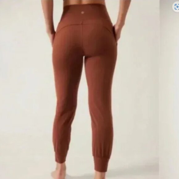 Athleta Salutation Jogger in a Rust Color, Size Small - Picture 2 of 2